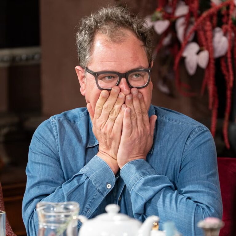 Alan Carr Celebrity Traitors finale winner celebration