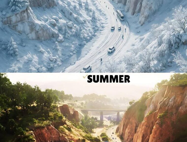 GTA 6 Release Updates gameplay screenshot; GTA 6 Release Updates character art; GTA 6 Release Updates trailer still.