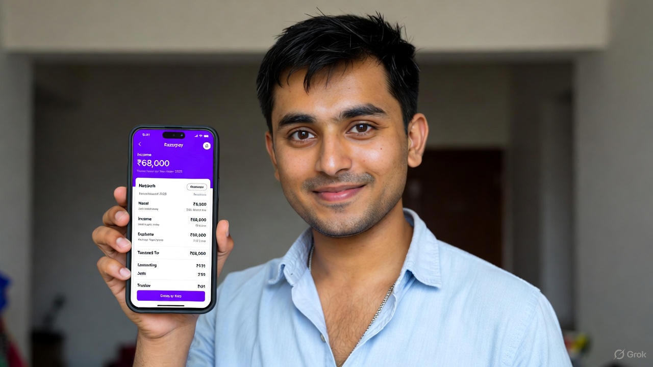 Ghar baithe paise kamaye – Ayush ka ₹68K Razorpay screenshot 2025" (har image mein “ghar baithe paise kamaye