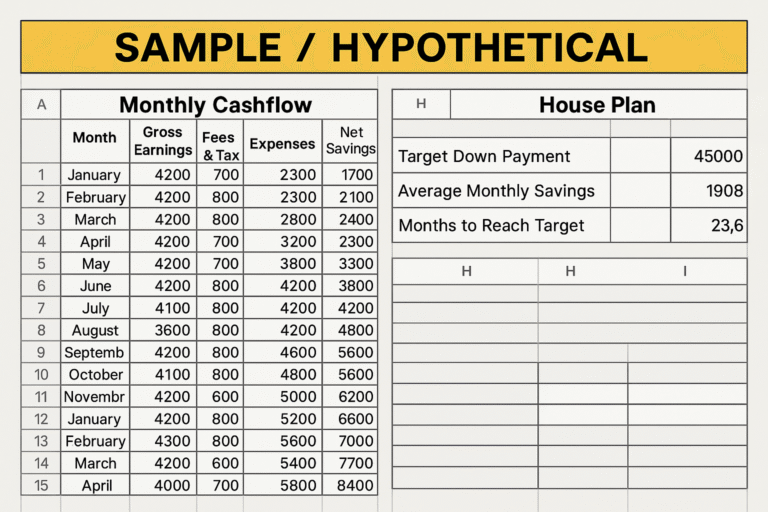Uber driver spreadsheet trick that paid off house Google Sheets example and proof screenshots