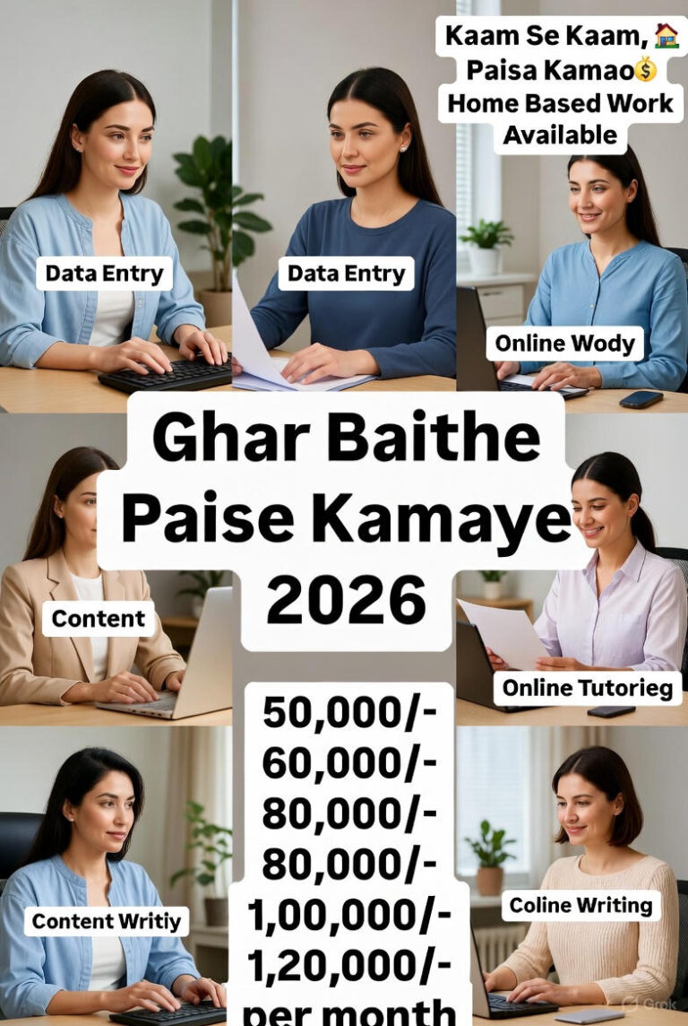 All images have alt text containing at least “Ghar Baithe Paise Kamaye” e.g. “Ananya Sharma ghar baithe paise kamaye UGC creator”